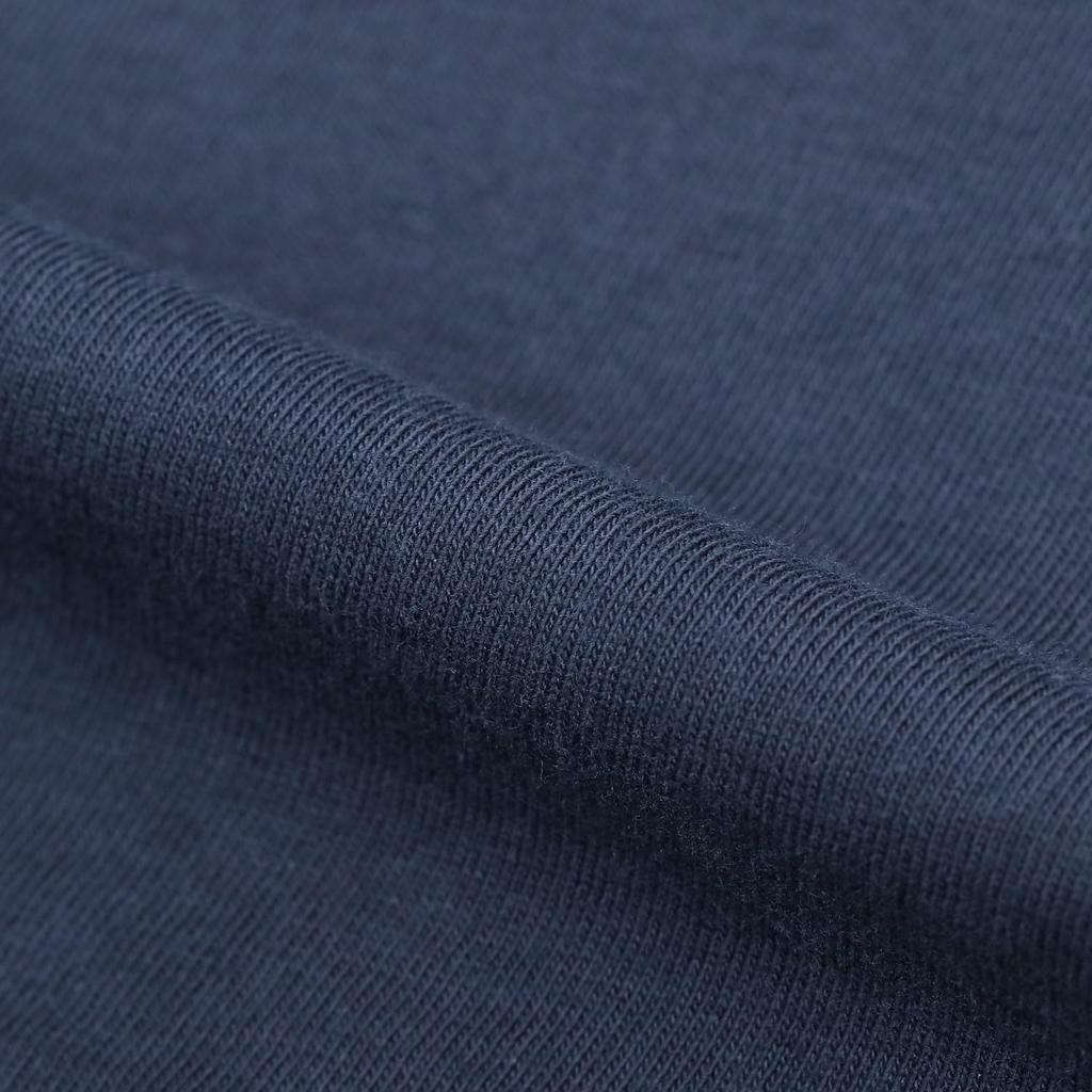 Champion Basic Long Sleeve Crew with Embroidered Logo Men's T-Shirt, Navy, C3-P401Z, 100% Cotton, Neck,