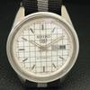SEIKO 5 AUTOMATIC JAPAN MENS 6119C VINTAGE WHITE COLOR DIAL WATCH a702364-5