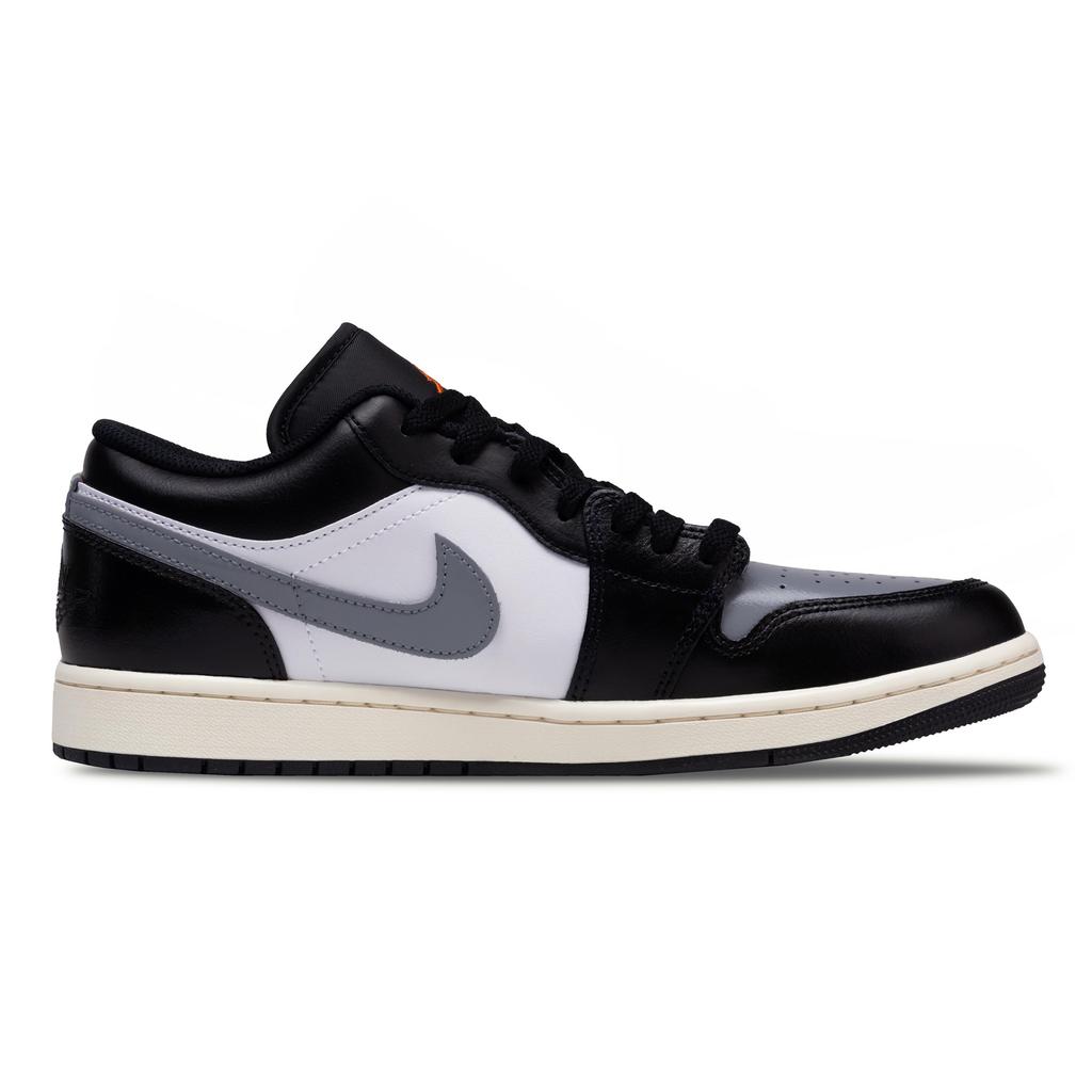 Jordan Air Jordan 1 With Mist Shadow Abrasion Resistant Low top Vintage Basketball Shoes Unisex Black Gray 553558-081(Team73-)