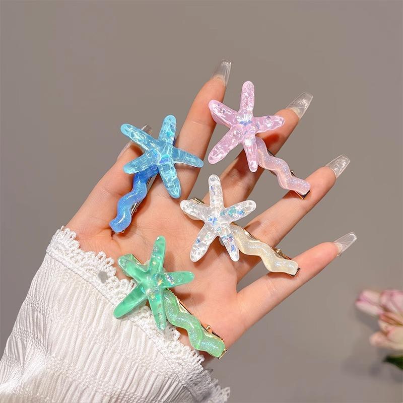 1/4 Pcs Fashion Sweet Geometric Pentagram Hair Claws For Women Girls Party Hair Accessories
