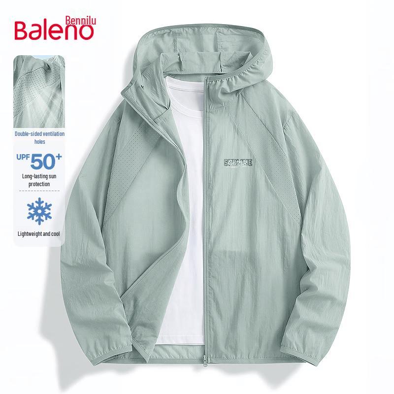 Baleno Men s Lightweight UPF50+ Sun Protection Hooded Jacket M