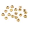 18Pcs String Tuning Peg Gear Metal Guitar Hex Hole Gears Strings Accessory for Tunings 1: 15Gold