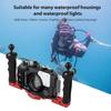 Dual Handle Camera Diving Rig Handheld Underwater Tray Stabilizer Adjustable Camera Diving Housing B