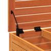 Garden Stool Wax Brown 62 X 63.5 X 32 Cm Solid Pine Wood