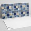 Ready-to-install printed vinyl panel 100x50 cm mosaic tile pattern