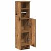 Bathroom Cabinet with Toilet Paper Holder Rustic Wood Look 20.5 X 22 X 90 Cm