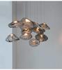 Postmodern Light Luxury Creative Hotel Restaurant Bar Counter Duplex Staircase Decorative Glass Chandelier