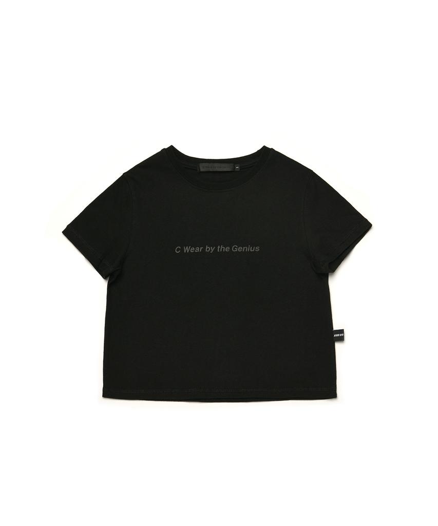 C WEAR BY THE GENIUS C Wear Crop T-Shirt Black
