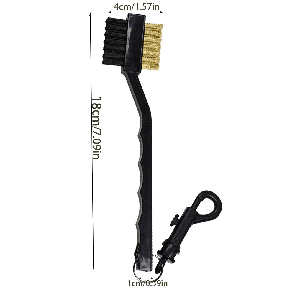 Golf cleaning brush double-sided design portable hook Lightweight portable two-head club cleaning Golf cleaning Accessories