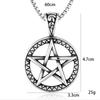 New Korean Style Fashionable Versatile Pentagram Pendant Necklace with Hollowed Out Moon Pentagram