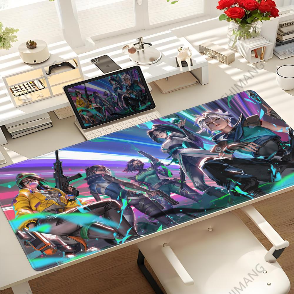 Hot Game Valorant Jett Mouse Pad XXL Gaming Accessories Office Gamer Keyboard Desk Mat NonSlip Laptop Large rubber Mouse pad