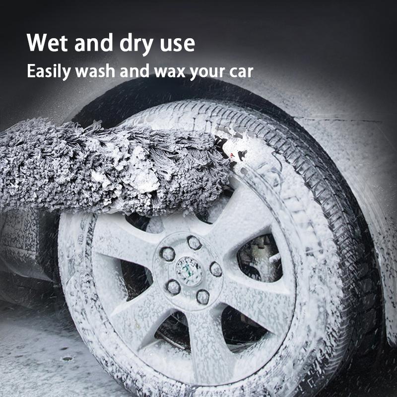 SEAMETAL Car Cleaning Brush Stretchable Auto Tyre Wheel Cleaning Brushes Handheld Car Wash Brush