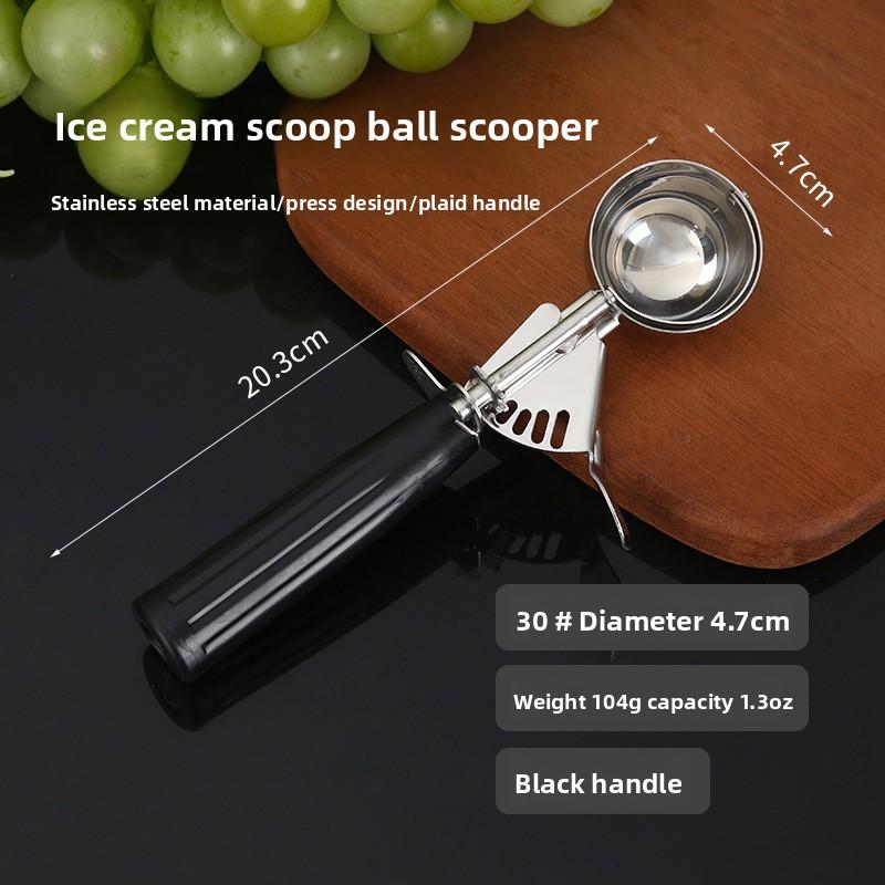 

Stainless Steel Fruit Ice Cream Scoop Spoon Practical with Plastic Handle Kitchen Tool Hot Ice Cream Scoop Ice Cream Spoon