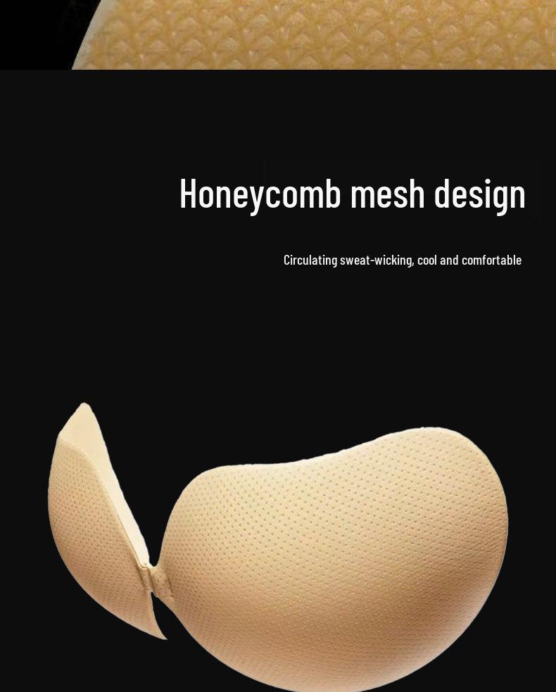 Mango-Shaped Sweat-Proof Adhesive Cotton Nipple Covers for Enhanced Bust