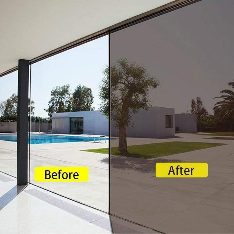 1/2 Meter One Way Mirror Window Film Vinyl Self-adhesive Reflective Solar Film Window Tint for Home Sliver Glass Sticker