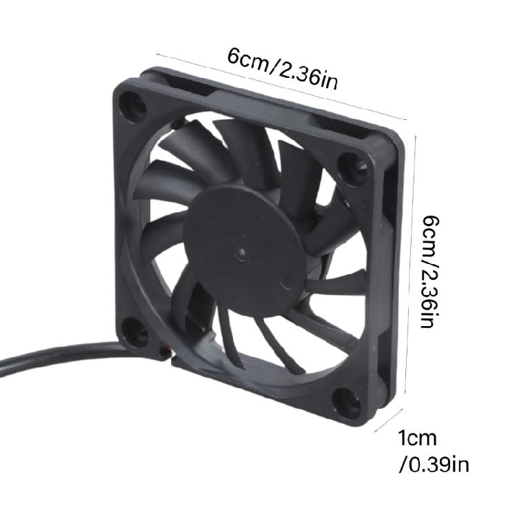 Router Cooling Fan PC Cooling TV Box Wireless Quiet 5V USB Power 60mm Fan Protective Net for Router Modem TV Box