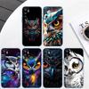 RP13 Cartoon Art Owl Transparent Phone Case for Motorola Moto Edge 20 30 40 50 S30 Fusion Ultra Pro Neo Lite + G200 G23