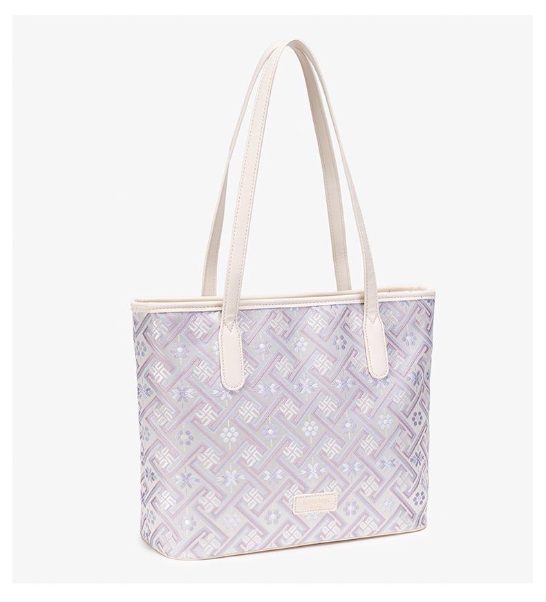 Guangxi Zhuang Brocade Heritage Women's Large Tote Crossbody Bag, 2026 New Collection