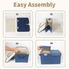 with Double-Lid Fabric Storage Box Dividers Home Storage Organizer  for Home Closet Office