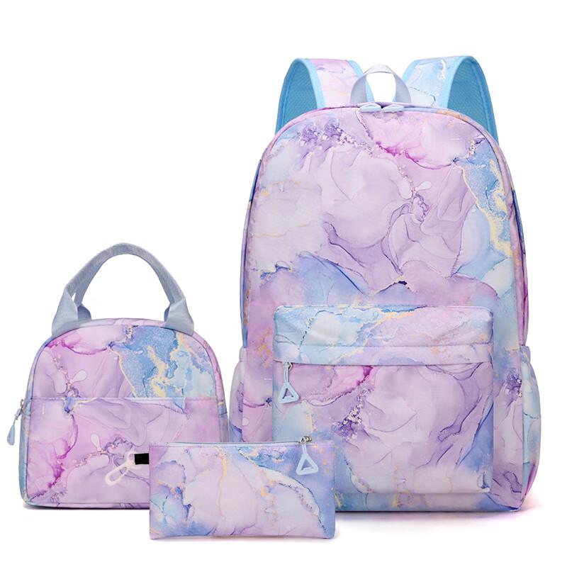 Li Shen Gradient 3-Piece School Backpack Set