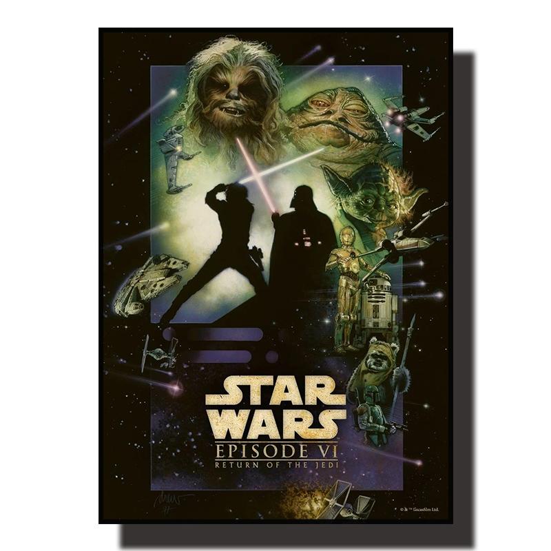 Star Wars Leinwand Dekoratives Gemälde Filmkunst Wandbild Retro Poster Moderne Heimwanddekoration Geschenk und Druck Ästhetik