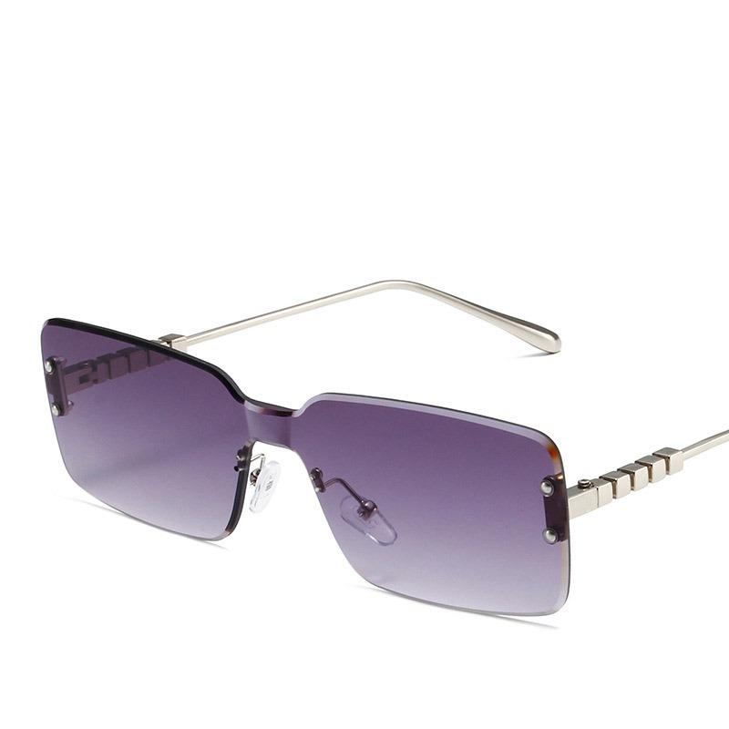 Vintage Classic Rimless One Piece Sunglasses Women for Men Fashion Luxury Brand Design Travel Driving Trend Sun Glasses