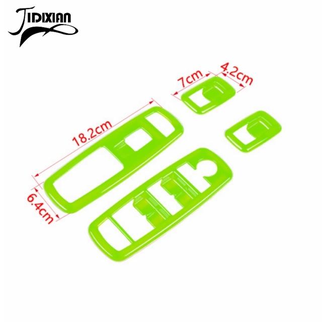 Car Inner Window Lift Switch Button Panel Decoration Cover Stickers for Dodge Charger Durango 2011-2022 for Dodge RAM