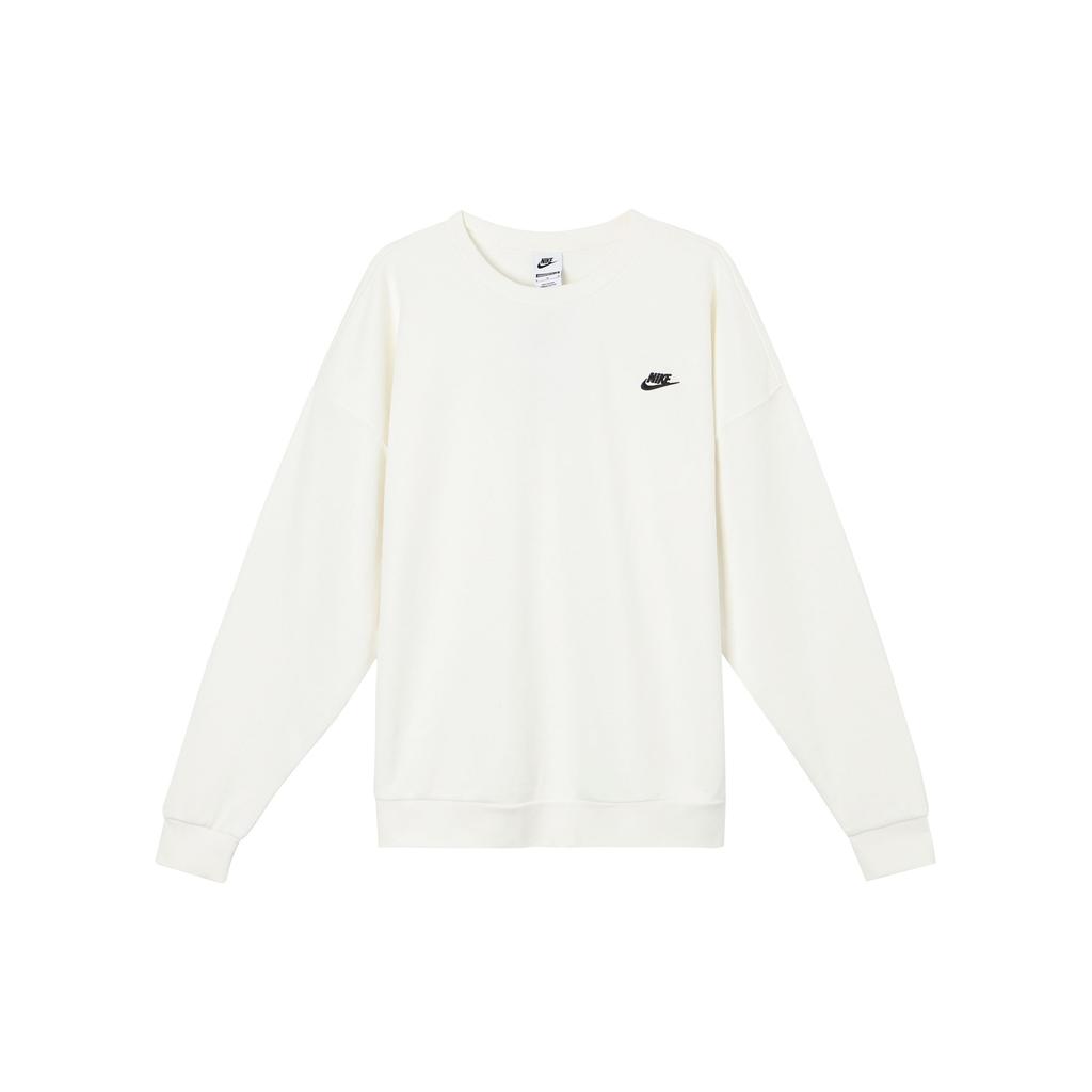 Nike Logo Loose Fit Long Sleeve Sweatshirt Men sweatshirt White HJ1820-133