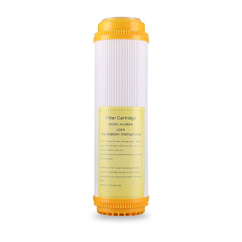 

10-inch Flat Port Softening Resin Cartridge for Home Kitchen, Limescale Removal Water Filter. 10-inch Flat Port Softening Resin
