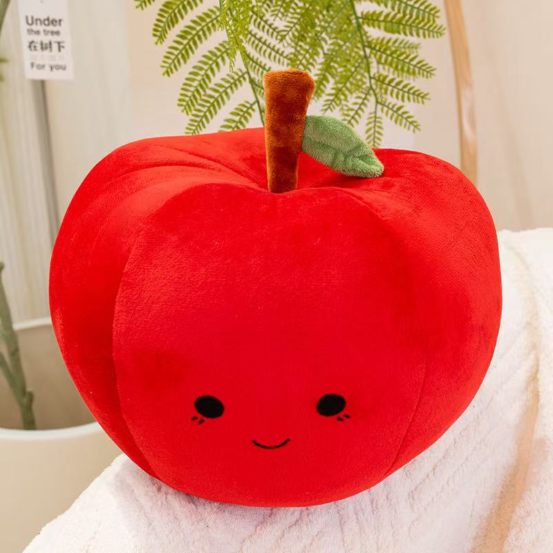 Simulated Apple Bag Plush Toy 10/20/30cm Cartoon Anime Handmade Cute Pillow Cushion Ball Doll for Children's Birthday