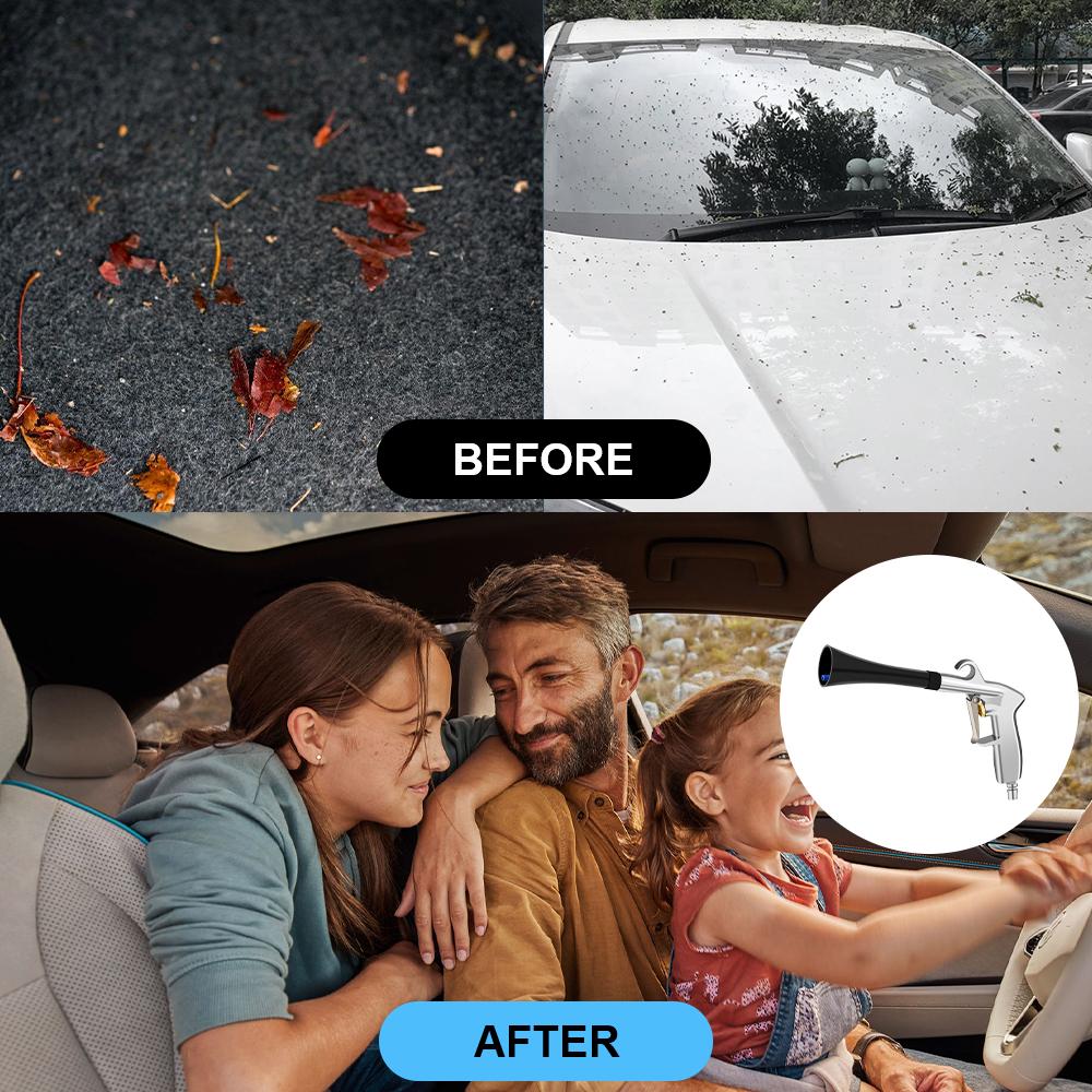 Dry Cleaning Dust Blowing Interior Detailing Cleaning Tool Auto Accessories JP Type High Pressure Car Wash Gun Tornador Air Blow