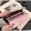 Women Long Clutch Wallet With Lock Closure Lychee Pattern Pu Leather Multi Card Holder Purse For Daily And Party Use