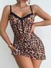 Fashion Embroidery Splicing Perspective Breast Support Pajamas Mesh Nightgown Sexy Underwear Women's Summer
