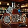 Elegante Decantador de Whisky Diseño de Motocicleta Vaso de Whisky Botella de Vino Decorativa Accesorio de Decoración para el Hogar para Amantes Barra Escritorio Uso en Cocina Hecho a Mano