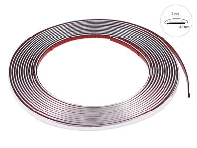 Decorative Strip, Chrome, 9 Mm X 8 M (58989)