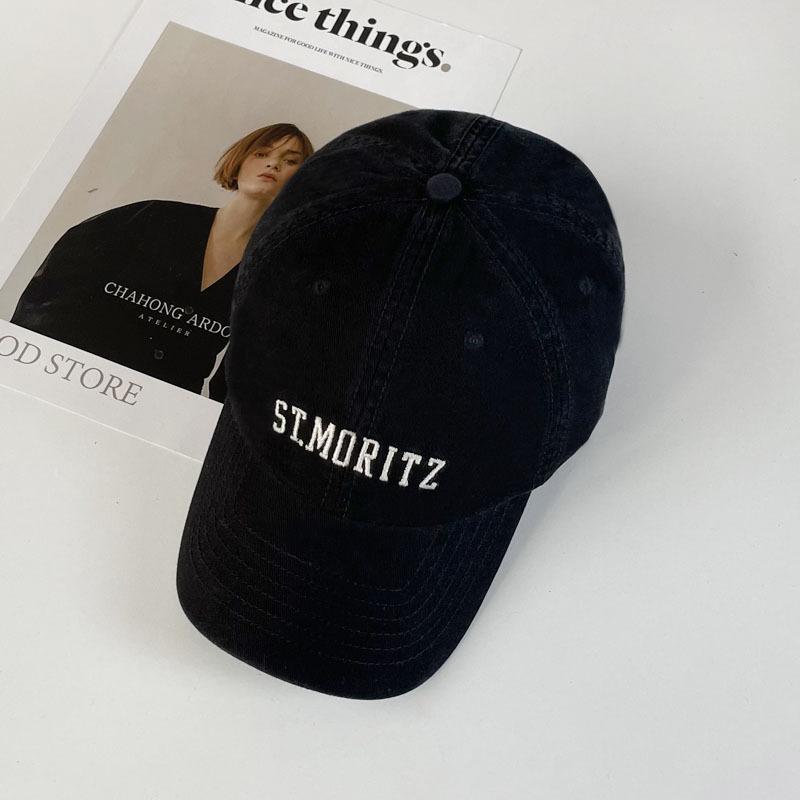 

Peaked Cap Children s Trendy Brand Embroidery Face Small Versatile Baseball Cap Spring and Autumn Casual Sun Hat Adjustable чёрный