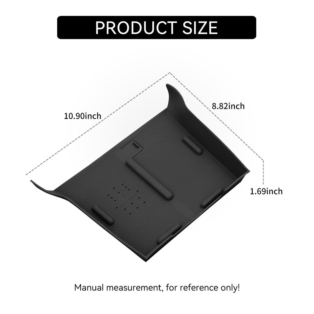 Smabee for BYD Denza B5/Leopard 5 2023‑2026 (No Cool Box) Single Wireless Charging Non‑slip Pad Silicone Accessiories Black