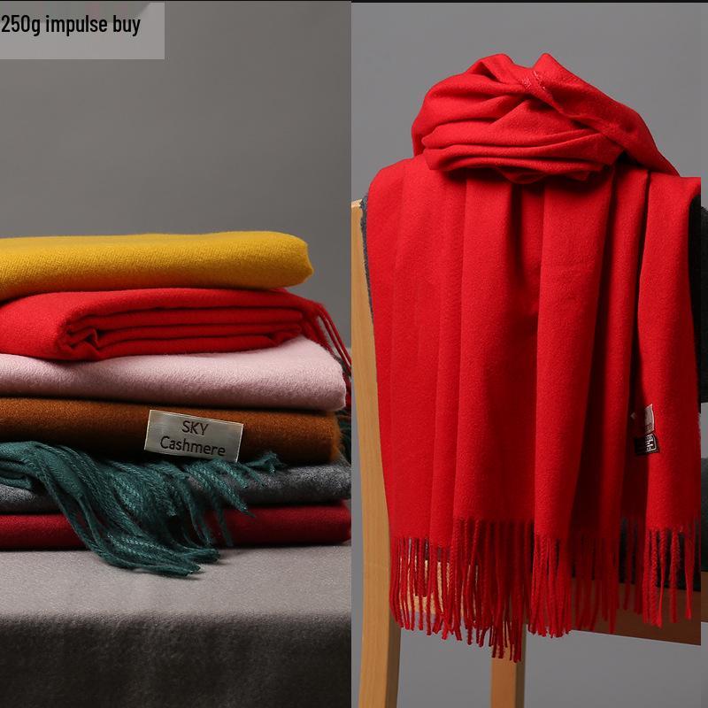 Sciarpa Monocromatica Cielo in Finto Cashmere Autunno/Inverno 2025: Colori Candy Spessi, Caldi ed Eleganti