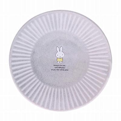 Kaneshotouki Dick Bruna Mini Stone 411103 "Miffy" Plate, 12cm, Gray,