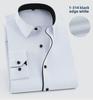 2025 Spring Men's Gray Non-Iron Long Sleeve Business Casual Shirt, Large Solid Color for Young to Middle-aged.