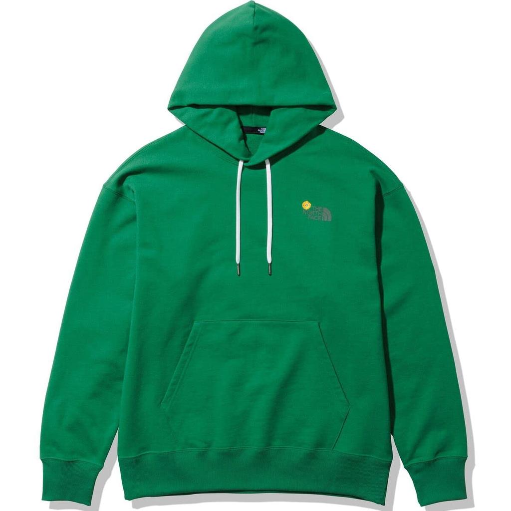 The North Face Long Sleeve Flower Logo Amazon Size XS Hoodie, Unisex, Anti-Static, Green,