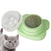 Catnip Cat Licking Toy Wall Stick-on Ball Toy Lickable Rotatable Kitten Chew Toy Catnip Ball Pets Healthy Natural Removes Balls