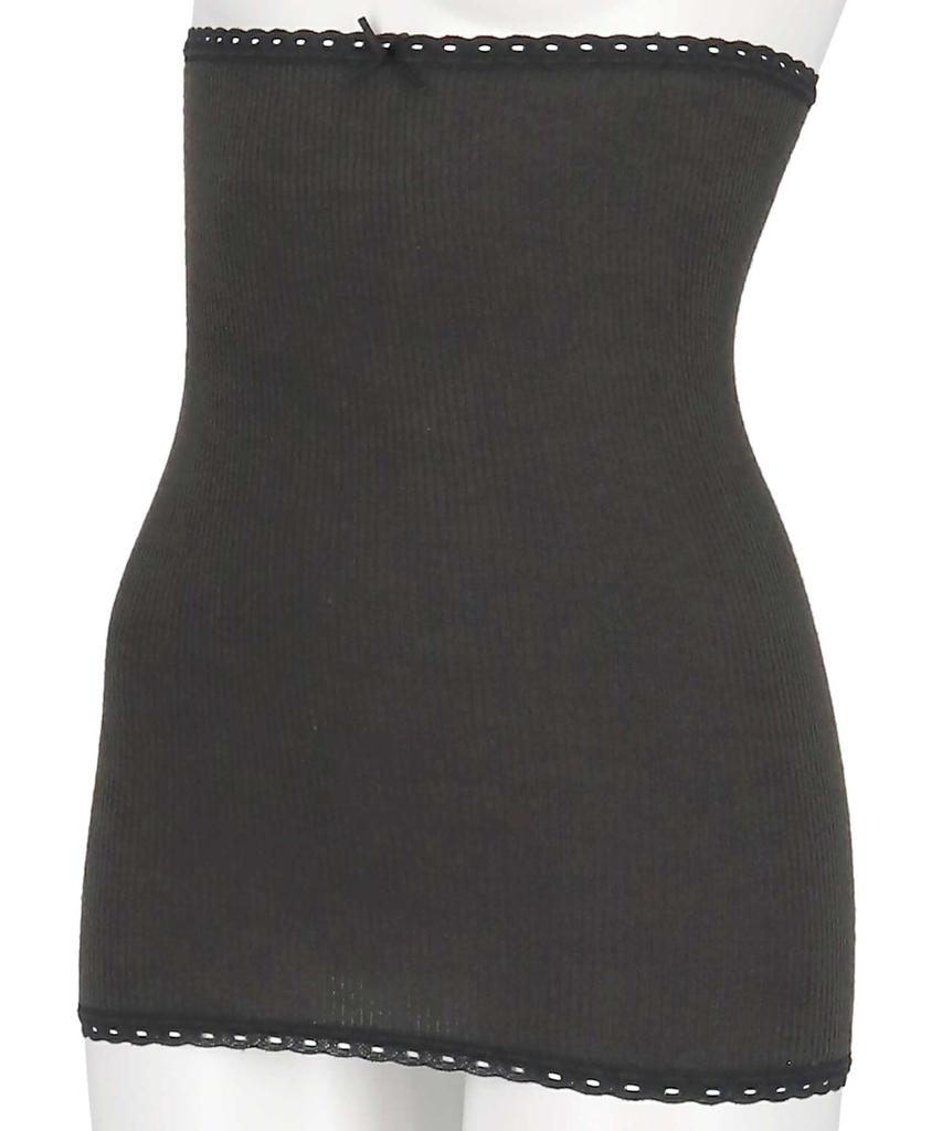 Amphi Women's Warm Belly Warmer, Thin Ribbed Material, UWF559, BL