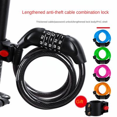 Fietspaswoordslot, Diefstalbeveiliging, 566 Cirkelslot, Motorfiets Elektrisch Voertuig Slot, Mountainbike Slot, Kleur Wachtwoord Slot