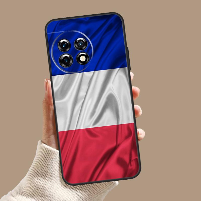 France National Flag Case For OnePlus Nord CE 3 Lite CE4 2 2T N10 N20 N30 OnePlus 12 11 9 10 Pro 8T 10T 12R Cover