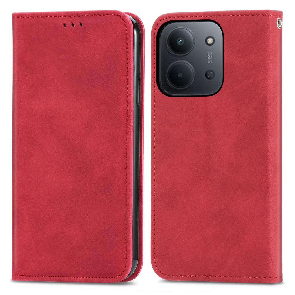 Leather Case For Xiaomi Poco C85 4G (173mm) / Redmi 15C 4G (EU) (173mm) / 15C 5G (EU) (173mm) with Card Holder Magnetic Absorption Phone Cover