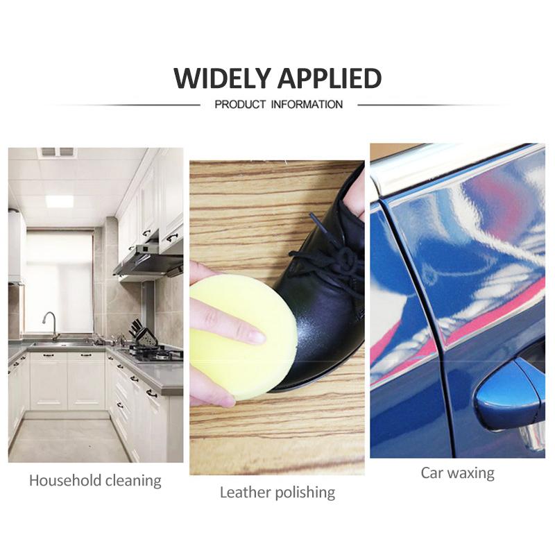Shoes Shine Sponge Waxing Polishing Sponge Coat Brush Car Seat Cleaning Wipe Home Furniture Brush Kitchen Foaming Clean Gadget