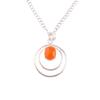 Natural Carnelian Gemstone 925 Sterling Silver Jewelry Handmade Pendant 1.65" PP-61-29