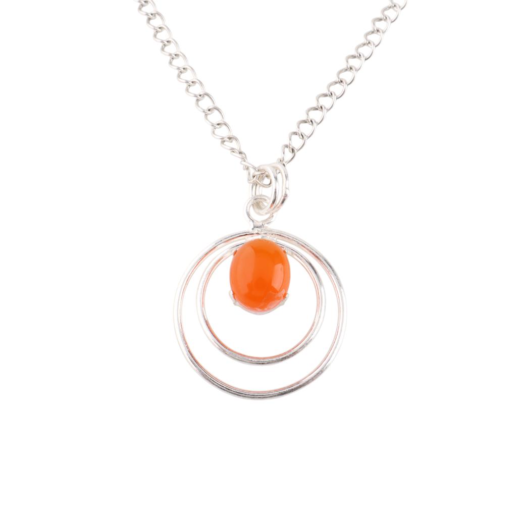 Natural Carnelian Gemstone 925 Sterling Silver Jewelry Handmade Pendant 1.65" PP-61-29