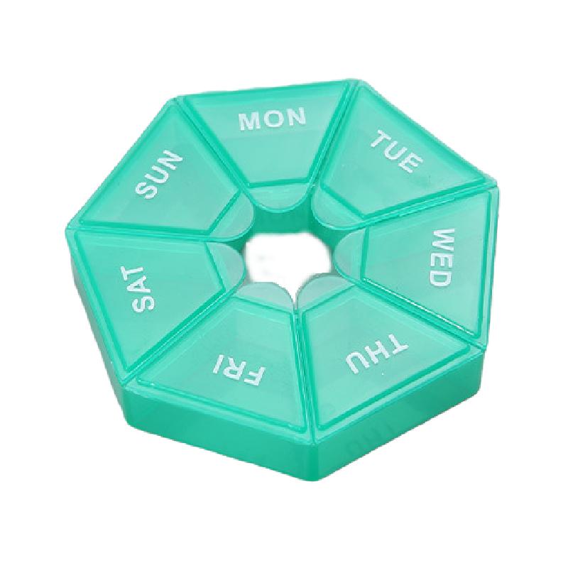 1 Stück Pillendose 7 Tage Tabletten Süßigkeiten Pillenbox Organizer Tragbare Aufbewahrung Tablettenhalter Reise Pillen Organizer Pillenspender